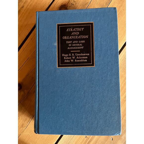 VTG Strategy & Organization text & cases in general management book 1973 harvard - Picture 2 of 8